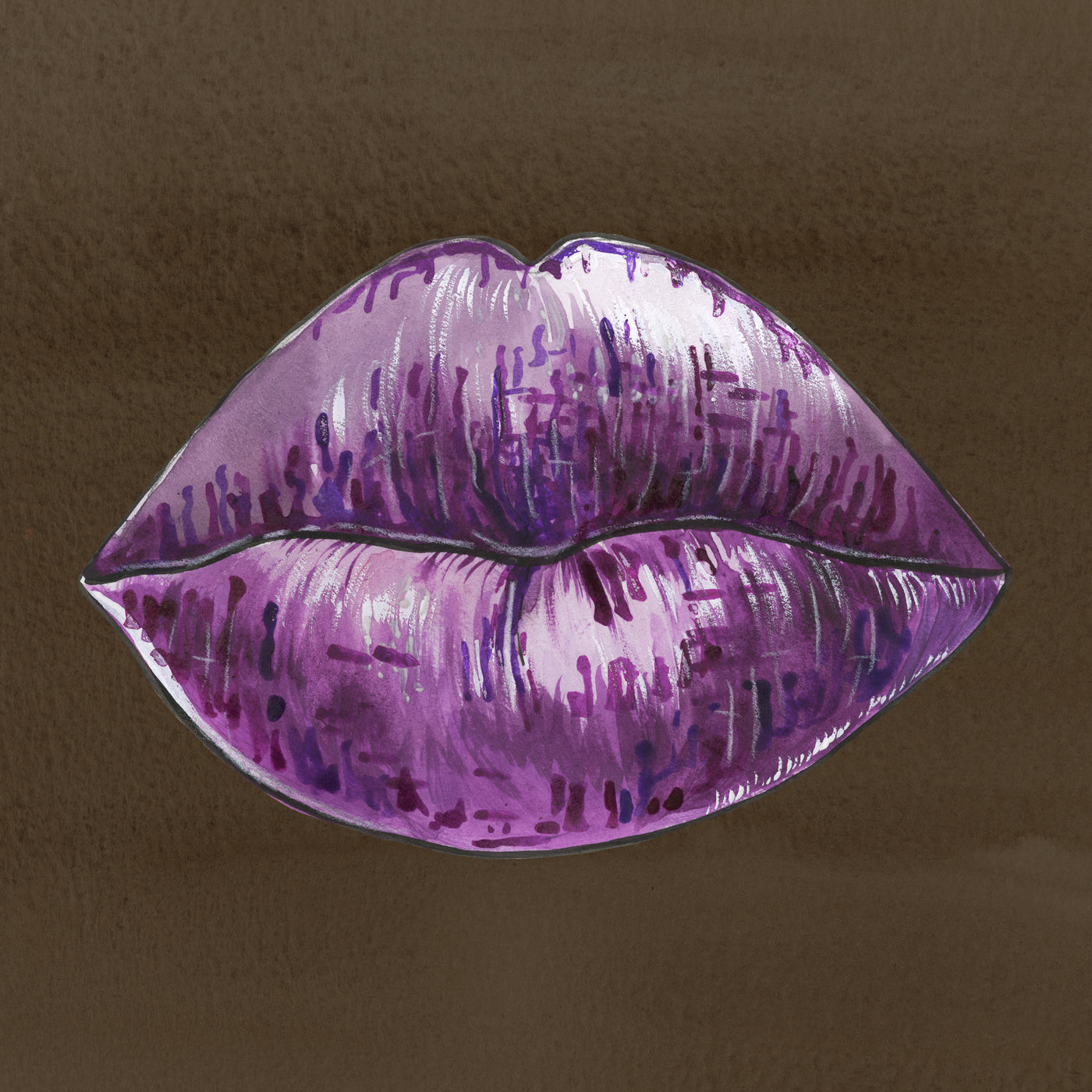 100 Women Lips Print - No.22 - Rosetta