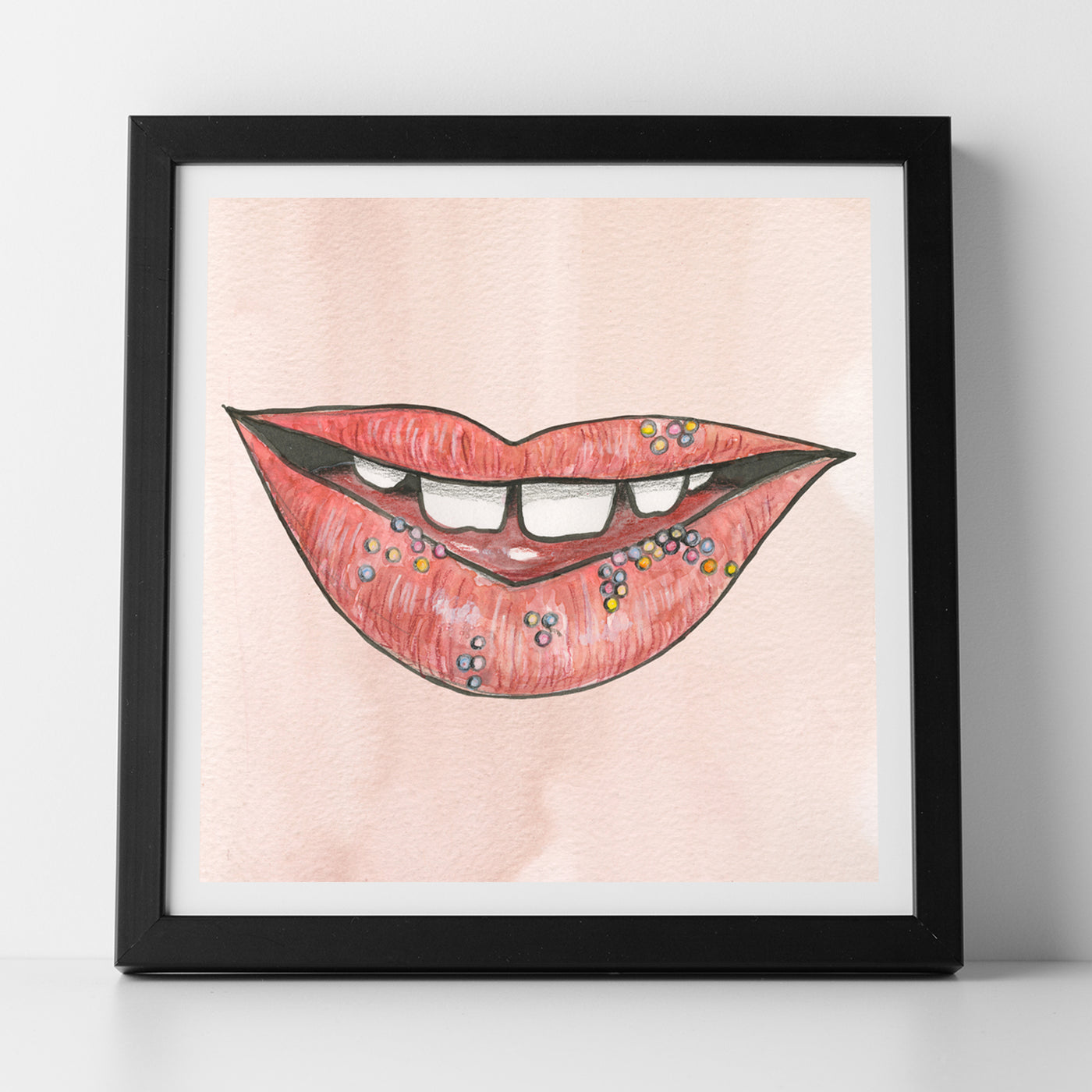 100 Women Lips Print - No.26 - Iris