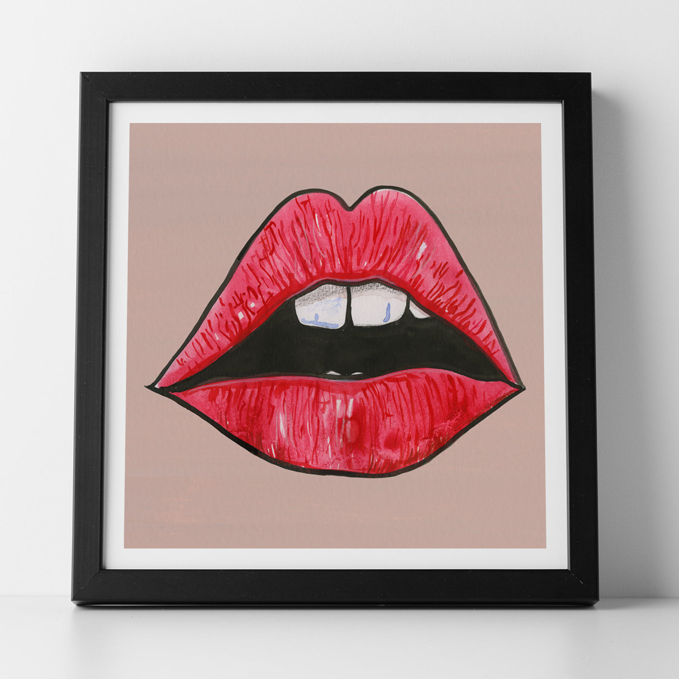 100 Women Lips Print - No.48 - Angela