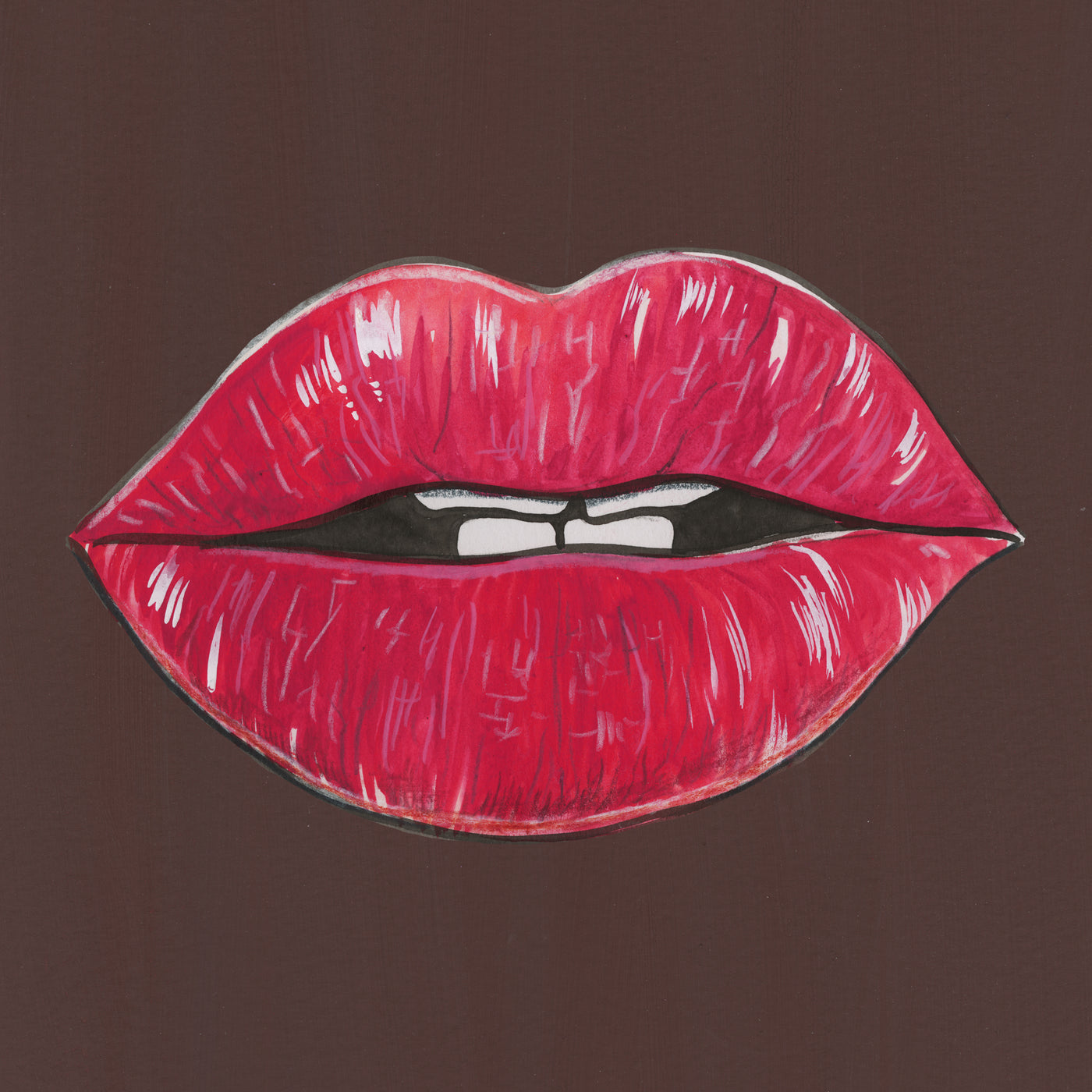 100 Women Lips Print - No.68 - Yvonne