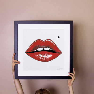 Marilyn Lips Art Print